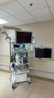 OLYMPUS 190 ENDOSCOPY TOWER SYSTEM TO INCLUDE: NDS CANDUCTOR, OLYMPUS OEP-5 DIGITAL COLOR PRINTER, OLYMPUS EVIS-EXERA III CV-190 VIDEO PROCESSOR, OLYMPUS EVIS EXERA III CLV-190 LIGHT SOURCE ON IDI CART