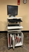 AGFA HEALTHCARE ID TABLET W/ CASSETTES ON CART