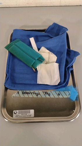 HEMORRHAGE TRAY (Apart of the Astria Regional Medical Center Yakima, WA / Located at Phoenix Warehouse)