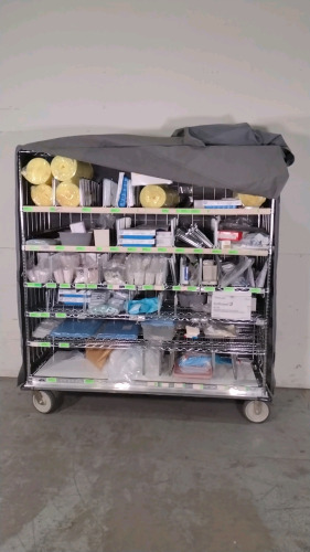 LOT OF MISC DISPOSABLES (OUT OF DATE)(CART INCLUDED) (Apart of the Astria Regional Medical Center Yakima, WA / Located at Phoenix Warehouse)