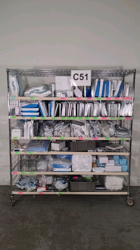 LOT OF MISC DISPOSABLES (OUT OF DATE)(CART INCLUDED) (Apart of the Astria Regional Medical Center Yakima, WA / Located at Phoenix Warehouse)