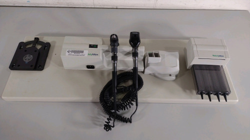 WELCH ALLYN 767 SERIES WALL MOUNT TO INCLUDE: WALL TRANSFORMER WITH (2) HEADS, SPHYMO, CUFF