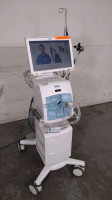DRAGER EVITA INFINITY V500 VENTILATOR WITH GS500 AND PS500 ON ROLLING STAND