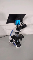 LW SCIENTIFIC INNOVATION LAB MICROSCOPE WITH 2 EYEPIECES (WF 10X/22 GLASSES) AND 3 OBJECTIVES (10, 40, 100), BIOVID HD1080+ ATTACHMENT