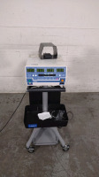 BOSTON SCIENTIFIC MAESTRA 3000 CARDIAC ABLATION CONTROLLER WITH POD 100 AND FOOTSWITCH ON ROLLING CART