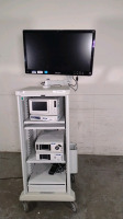 STRYKER 1588 AIM ENDOSCOPY SYSTEM TO INCLUDE: 1588 AIM CAMERA CONTROL UNIT, L10 LIGHT SOURCE, SDC3 HD INFORMATION MANAGEMENT SYSTEM, SYNK WIRELESS TRANSMITTER, 32INCH 4K SURGICAL DISPLAY, CART