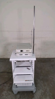 STRYKER SERFAS ENERY RF GENERATOR AND ISWITCH WIRELESS UNIVERSAL FOOT-CONTROL ON ROLLING STAND