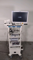 STORZ ENDOSCOPY SYSTEM TO INCLUDE: 222010 20 SCB IMAGE 1 HUB, 202045 20 SCB AIDA DVD-M, 201331 20 SCB XENON 300, SC-WU23-A1511 MONITOR, GOKART 9601F