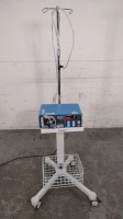 ARTHREX AR-6400 CONTINUOUS WAVE II ARTHROSCOPY PUMP ON ROLLING STAND