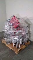 LOT OF STANDS (MAYO, MONITOR, SHARPS CARTS)