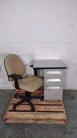 FILING CABINET AND CHAIR