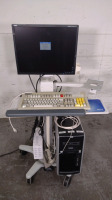 HP CATHLAB COMPUTER ON ROLLING STAND