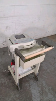 GE MARQUETTE MAC 1200 ECG/EKG MACHINE WITH MULITI-LINK CABLE ON ROLLING CART