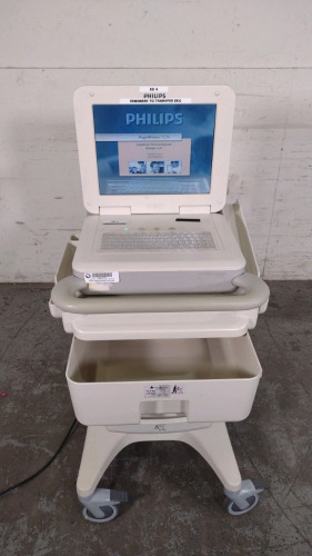 PHILIPS PAGEWRITER TC70 ECG/EKG MACHINE ON ROLLING CART