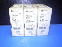 LOT OF COVIDIEN PLAIN GUT ABSORBALE SUTURE (REF#CG-853,SG-822) EXP DATE RANGE: 10/2019-12/2019 (QTY 3)