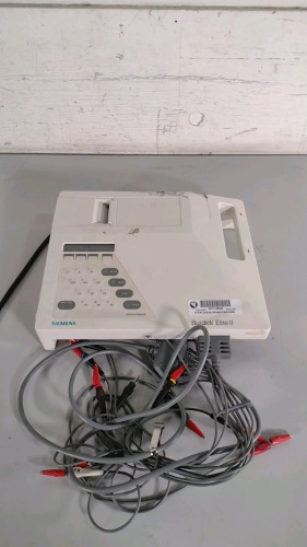 SIEMENS/BURDICK ELITE II ECG/EKG MACHINE WITH PATIENT CABLES