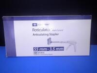 COVIDIEN ROTICULATOR ARTICULATING STAPLER 55MM-3.5MM (REF#017612) EXP DATE RANGE: 6/2019 (QTY 1)