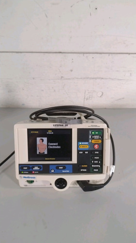 MEDTRONIC LIFEPAK 20 DEFIB WITH PACER, ANALYZE, AED MODE, ECG