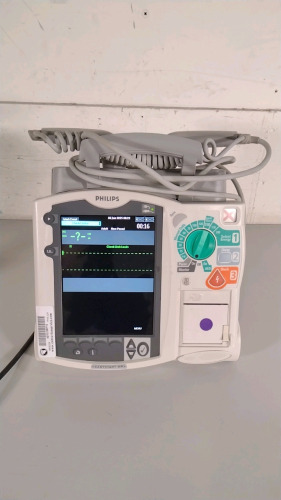 PHILIPS HEARTSTART MRX DEFIB WITH PACER, AED MODE, 1 BATTERY, PADDLES