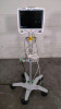 GE DASH 5000 PATIENT MONITOR ON ROLLING STAND