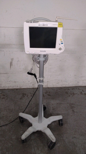 PHILIPS INTELLIVUE MP30 PATIENT MONITOR WITH ROLLING STAND