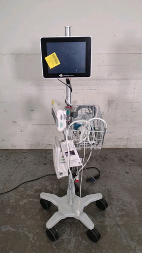 EDWARDS LIFESCIENCES EV1000M PATIENT MONITOR ON ROLLING STAND