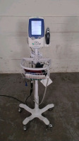 WELCH ALLYN SPOT LXI VITAL SIGNS MONITOR ON ROLLING STAND