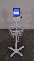 WELCH ALLYN SPOT LXI VITAL SIGNS MONITOR ON ROLLING STAND