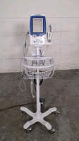 WELCH ALLYN SPOT LXI VITAL SIGNS MONITOR ON ROLLING STAND