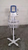 WELCH ALLYN SPOT LXI VITAL SIGNS MONITOR ON ROLLING STAND