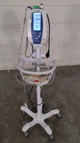 WELCH ALLYN SPOT VITAL SIGN MONITOR ON ROLLING STAND