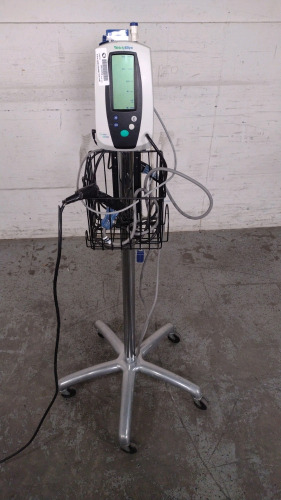 WELCH ALLYN 420 SERIES VITAL SIGNS MONITOR ON ROLLING STAND