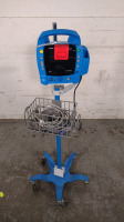 GE DINAMAP DPC400NR VITAL SIGNS MONITOR ON ROLLING STAND