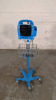 GE DINAMAP DPC400N VITAL SIGNS MONITOR ON ROLLING STAND