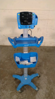 GE DINAMAP V100 VITAL SIGNS MONITOR ON ROLLING STAND