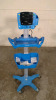 GE DINAMAP V100 VITAL SIGNS MONITOR ON ROLLING STAND