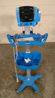 GE DINAMAP V100 VITAL SIGNS MONITOR ON ROLLING STAND