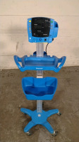 GE DINAMAP V100 VITAL SIGNS MONITOR ON ROLLING STAND