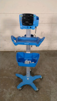 GE DINAMAP V100 VITAL SIGNS MONITOR ON ROLLING STAND