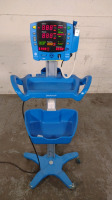 GE DINAMAP V100 VITAL SIGNS MONITOR ON ROLLING STAND