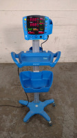 GE DINAMAP V100 VITAL SIGNS MONITOR ON ROLLING STAND