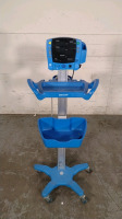 GE DINAMAP V100 VITAL SIGNS MONITOR ON ROLLING STAND