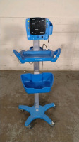 GE DINAMAP V100 VITAL SIGNS MONITOR ON ROLLING STAND