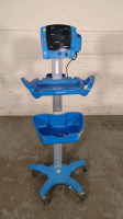 GE DINAMAP V100 VITAL SIGNS MONITOR ON ROLLING STAND