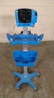 GE DINAMAP V100 VITAL SIGNS MONITOR ON ROLLING STAND