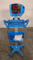 GE DINAMAP V100 VITAL SIGNS MONITOR ON ROLLING STAND