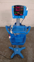 GE DINAMAP V100 VITAL SIGNS MONITOR ON ROLLING STAND