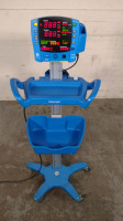 GE DINAMAP V100 VITAL SIGNS MONITOR ON ROLLING STAND