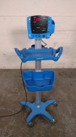 GE DINAMAP V100 VITAL SIGNS MONITOR ON ROLLING STAND