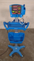 GE DINAMAP V100 VITAL SIGNS MONITOR ON ROLLING STAND